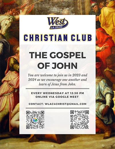 Christian Club QR Code links and Bible image