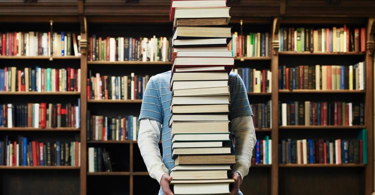 Man at the Library