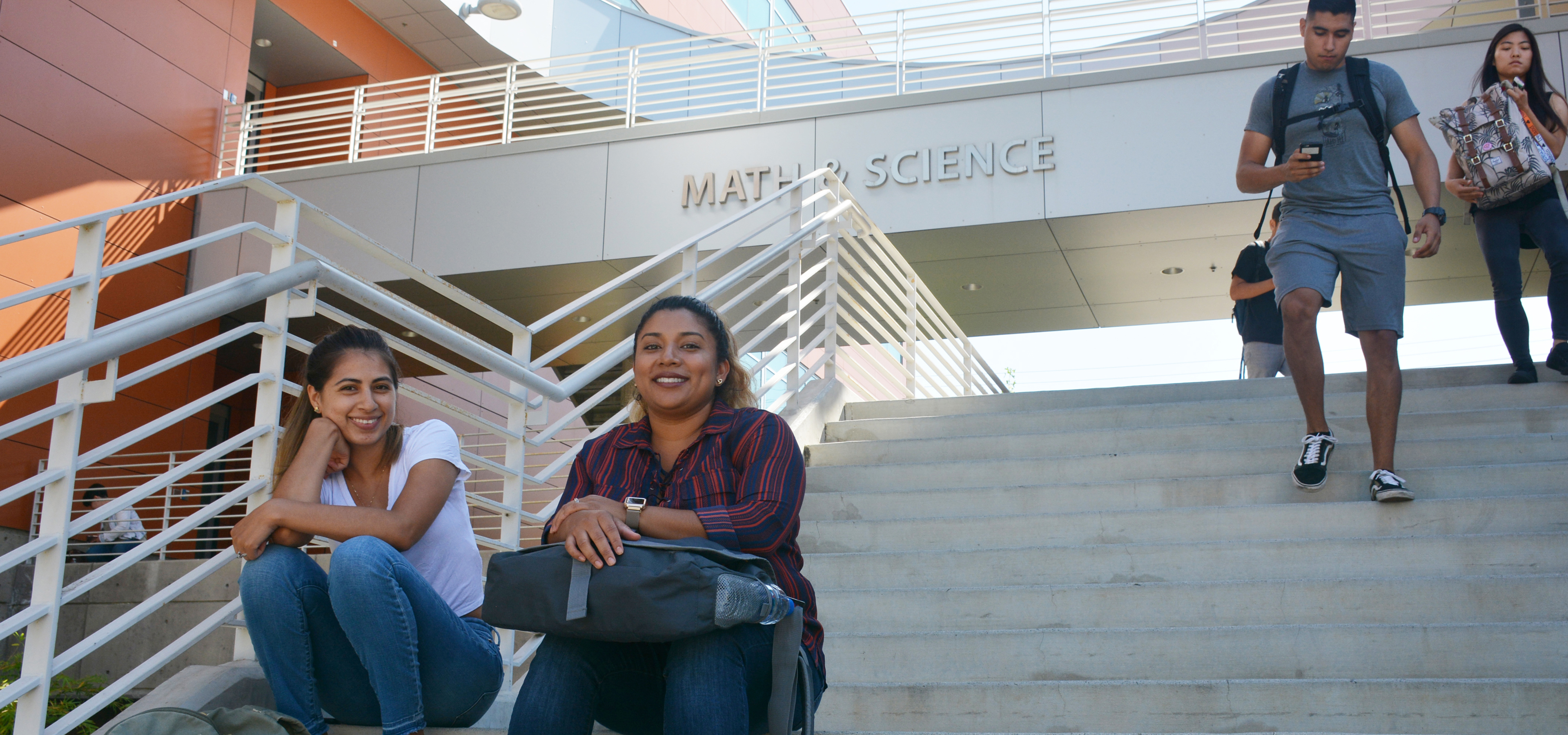 WLAC Student on Stairs