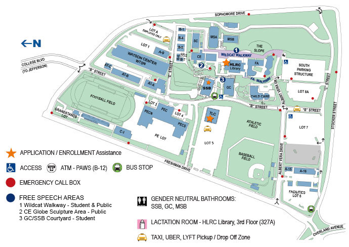 Map Graphic of Campus 