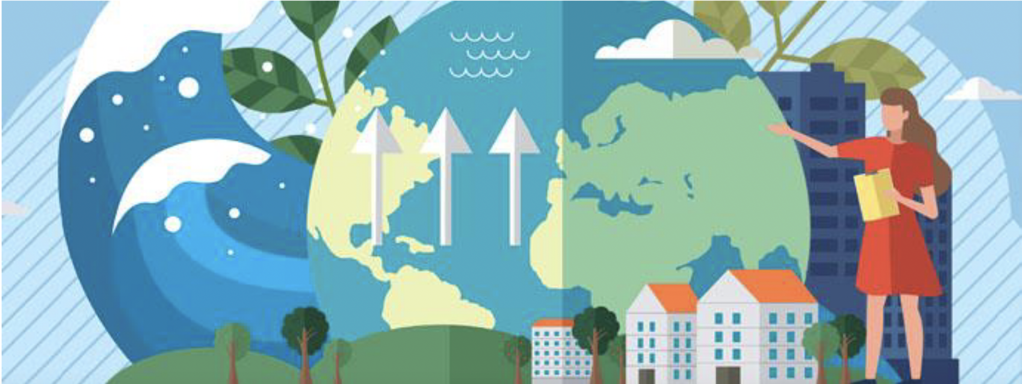 Climate change illustration