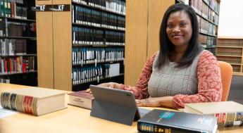 paralegal in law library