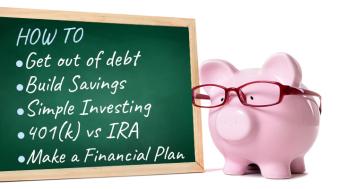 piggy bank next to classroom chalkboard