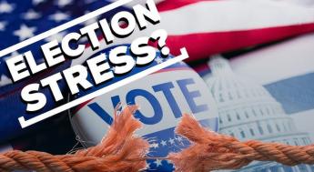 symbols of America with "Election Stress"