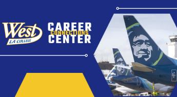Career Center Logo and Alaska Air plane
