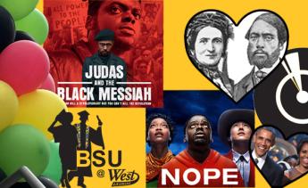 collage of images representing Black History Month events