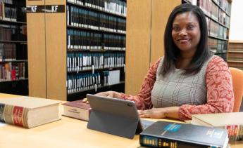 paralegal in law library