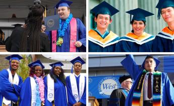 Graduates of diverse affinity groups smiling