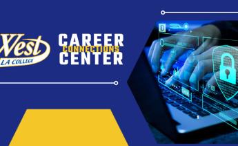 Career Center Logo and Cybersecurity graphic