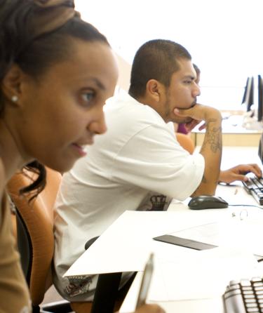 Students Using the Computer