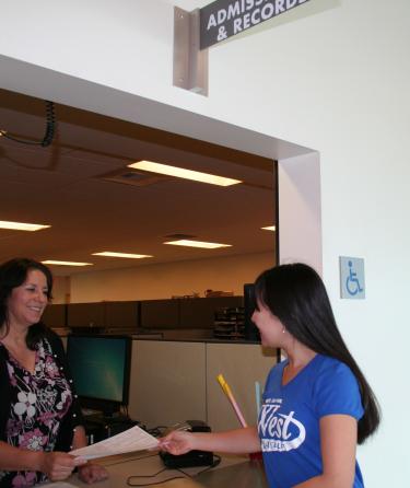 Young Person at the Admission Window