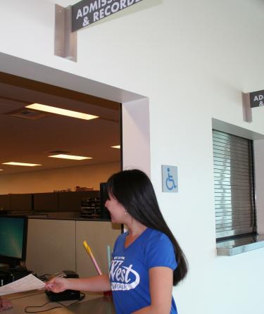 Young Person at the Admission Window