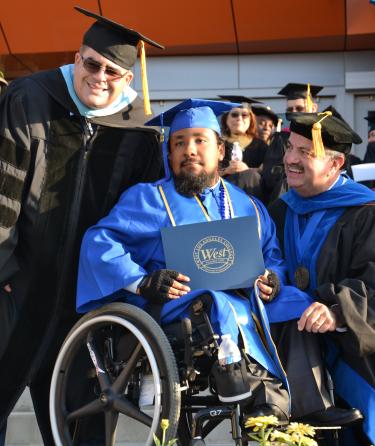 Student in Wheelchair at Graduation