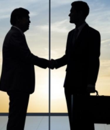 Business people shaking hands