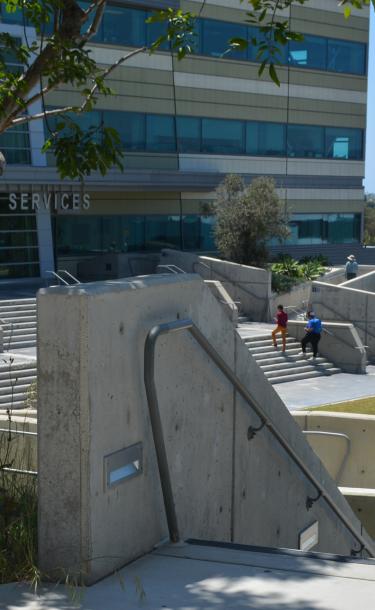 Students Talking Near the Stairs