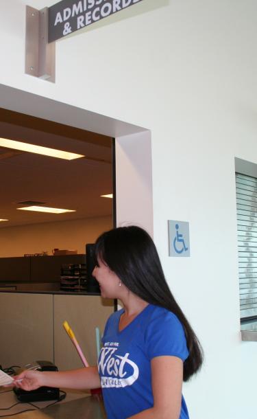 Young Person at the Admission Window