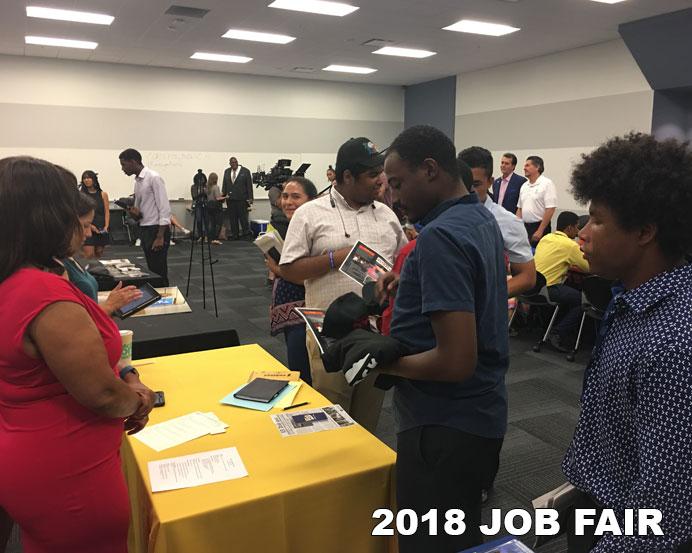 Students at Job Fair