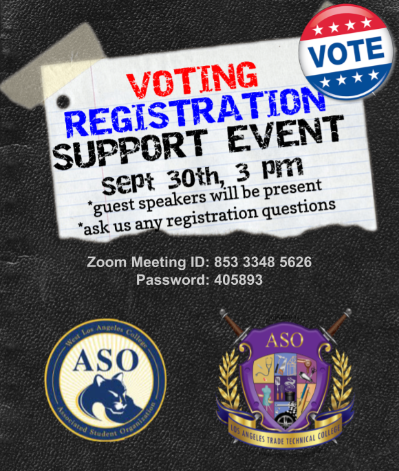 Registration Support Event Flyer