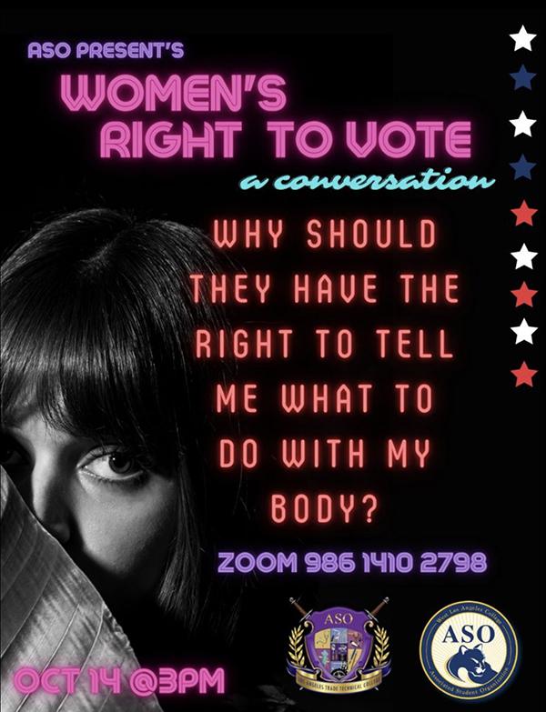 Aso Womens Right to Vote Flyer