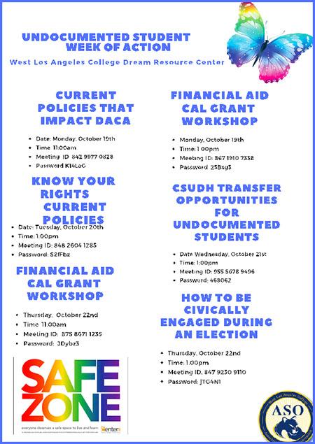 Undocumented Students Week Flyer