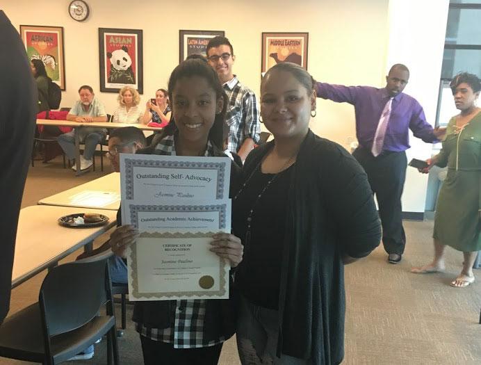 Jas and Yesenia with Certificate