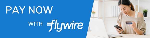 Pay Now with Flywire Banner 