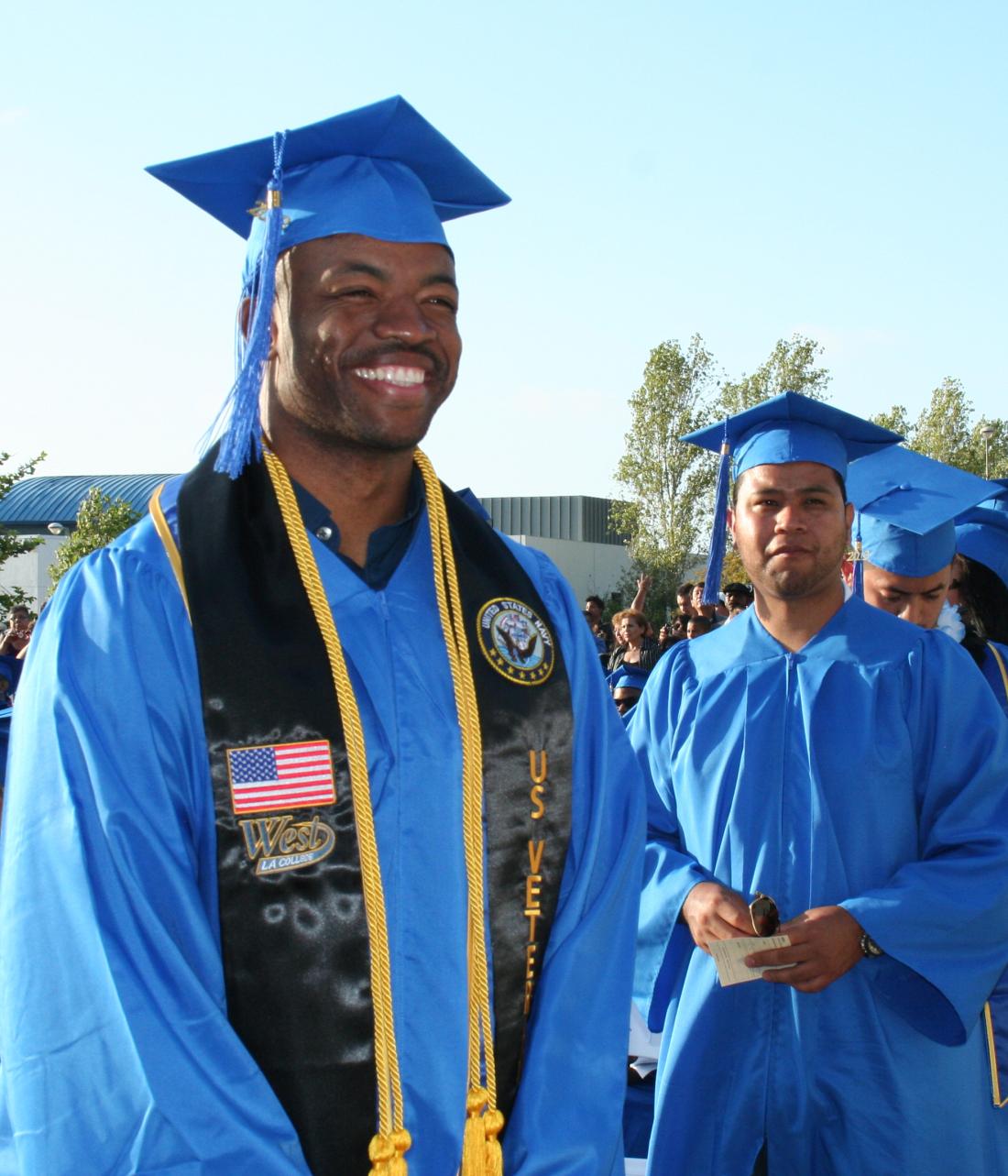 Veteran Student at Graduation