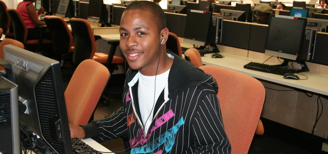 Student at the Computer Lab