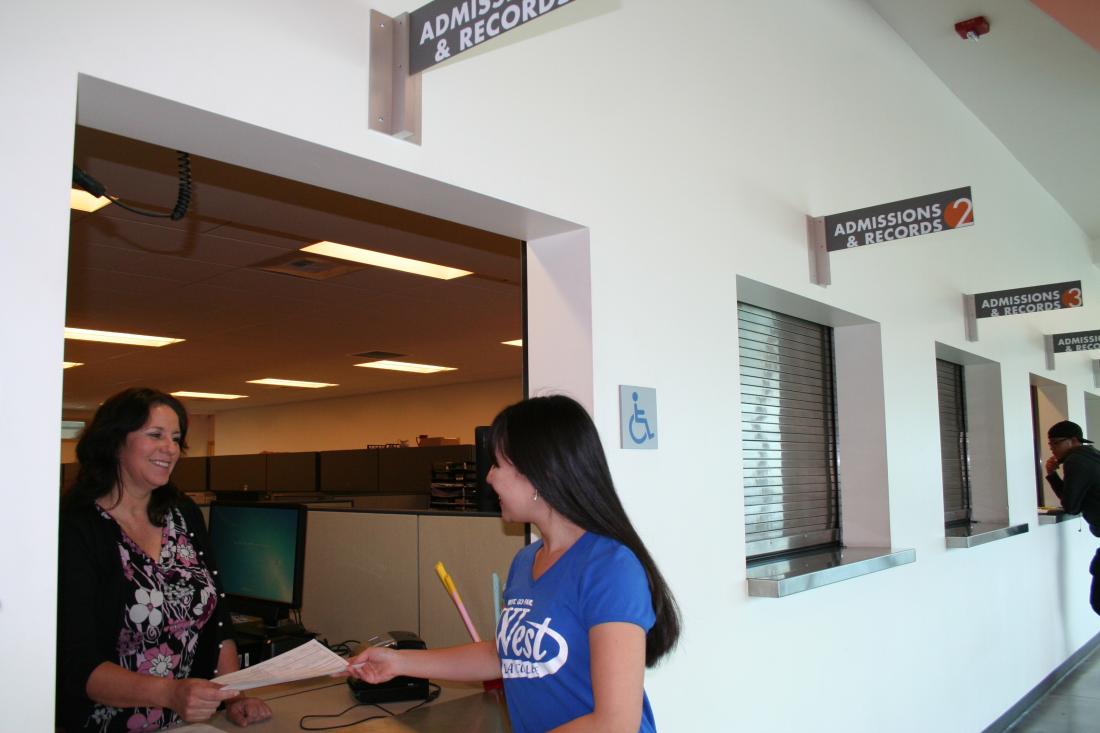 Young Person at the Admission Window