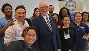 Group of Students with President Limbaugh