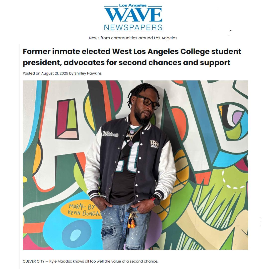 Screen print of LA Wave Aug 21, 2025 article