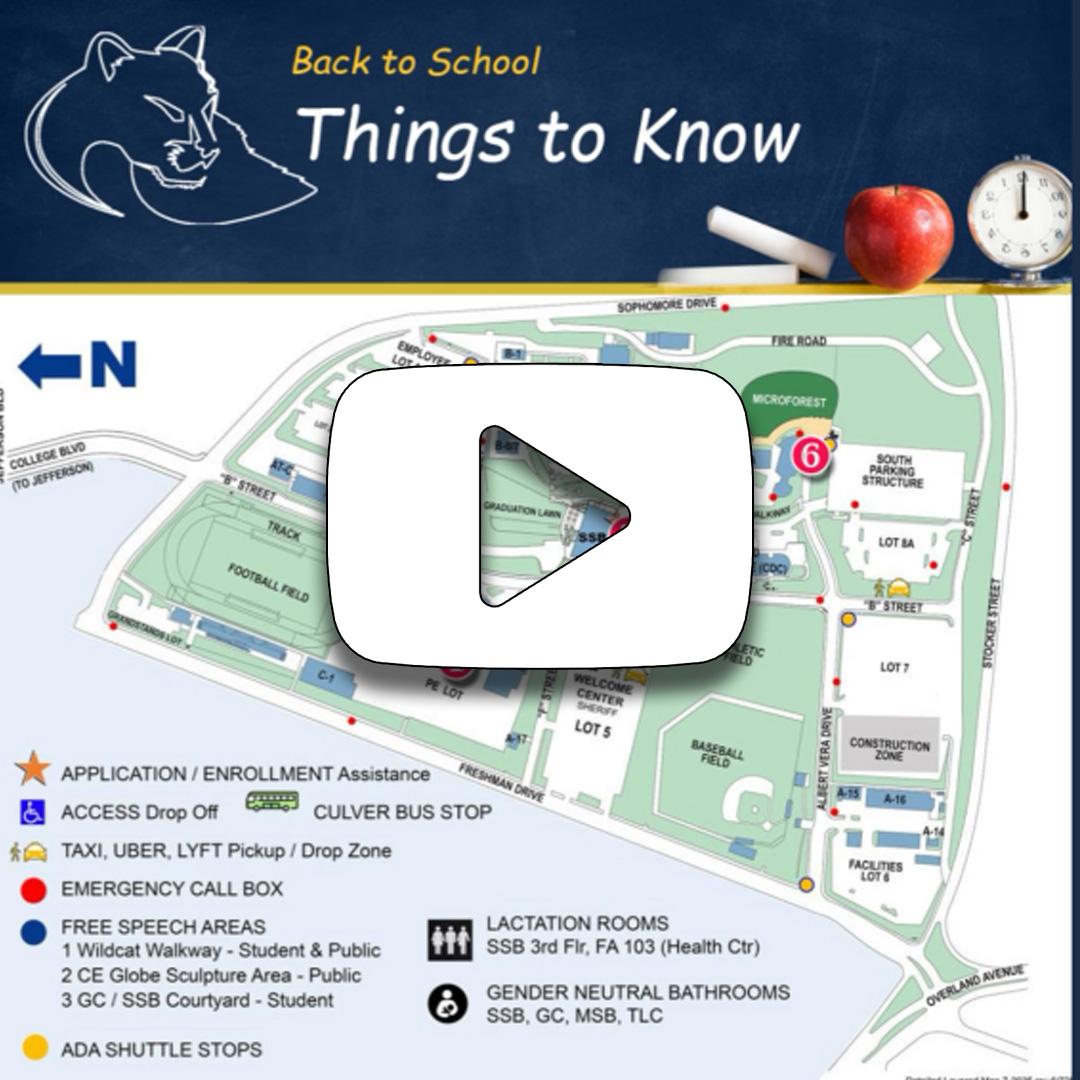 campus map with video icon